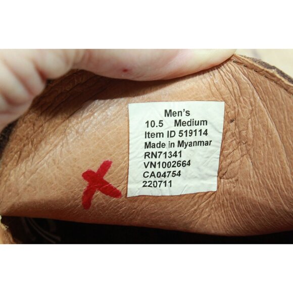 LL Bean Mountainville Shoes Penny Slip On Leather Brown Size 10.5 M - Picture 8 of 9